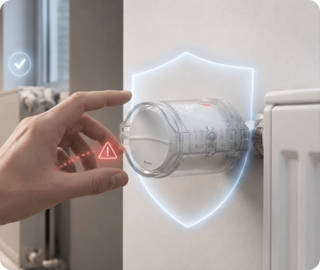 Surcoque de protection pour têtes thermostatiques FLOW
