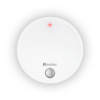 White VISTA WAVE sensor, front view with red CO2 indicator illuminated