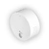 White VISTA SPACE LoRaWAN motion sensor, three-quarter view of the housing and PIR detector